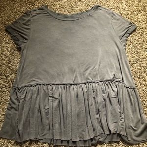 Grey flowy T-shirt